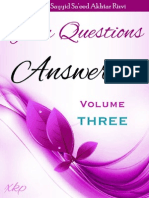 Your Questions Answered Volume 3 - Allamah Sayyid Sa'eed Akhtar Rizvi - XKP