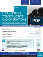 Fundamentals of Pipeline Engineering, Construction & Operations