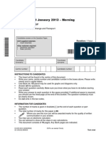 Question Paper Unit f211 01 Cells Exchange and Transport