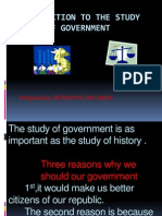 Introduction To The Study of Government