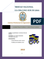 Constructores y Destructores