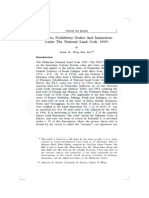 Article 2013 1 CLJ I Caveats, Prohibitory Orders and Injunctions Under The National Land Code 1965