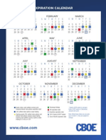 CBOE 2012 Options Expiration Calendar