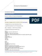 How To Customize A LOV Using Form Personalization