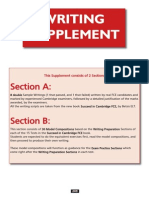 Writing Supplement: Section A