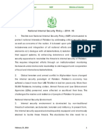 National Internal Security Policy of Pakistan 2014-18