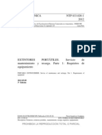 NTP 833,026-1-2012 EXTINTORES PORTÁTILES Servicio de Mantenimiento y Recarga Parte 1requisitos de Equipamiento 3a Ed