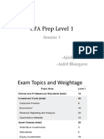 CFA Prep Level 1: Session 1 - Ajinkya Bhat - Ankit Bhargava