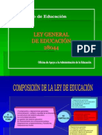 Ley General de Educacion 28044