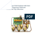 Project On Three Phase Fault Analysis With Auto Reset On Temporary Fault and Permanent Trip Otherwise