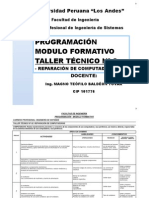 Programacion Modulo Formativo Taller II Reparacion Computadoras Ing Magno Baldeon Tovar