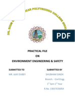 Practical File ON Environment Engineering & Safety: Submitted To Submitted by