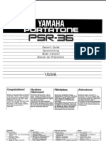 Yamaha Psr-36 Anleitung Manual