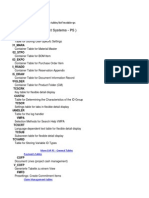 Sap Logistic Table Related To PS and MM and SD