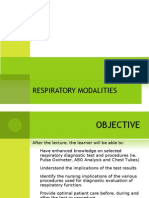 Respiratory Modalities