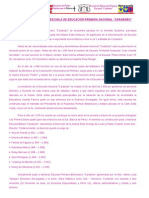 Reseña Histórica de La Escuela Primaria Bolivariana