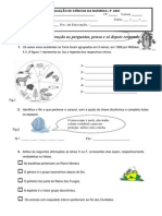 FA - Classificação Dos Seres Vivos e Água