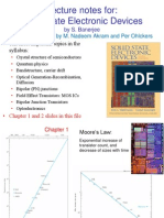 Lecture Notes For: Solid State Electronic Devices: With Modifications by M. Nadeem Akram and Per Ohlckers