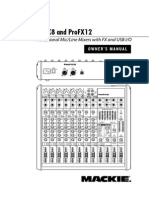 Mackie's Pro FX Mixer Operation Manual