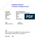 Makerere University Makerere University Business School: Task