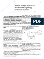 Optimization of Storage Devices For Regenerative Braking Energy in Subway Systems