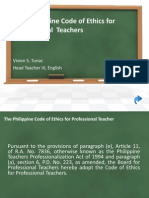 The Philippine Code of Ethics For Professional Teachers