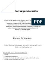 Objeción y Argumentación