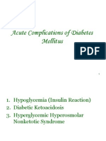 Acute Complications of Diabetes Mellitus