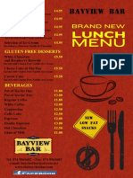 New Lunch Menu