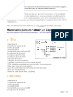 Recopilación de Instrucciones para Construir Zappers