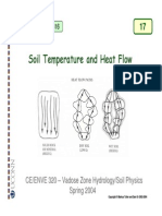 Soil Temperature and Heat Flow: CE/ENVE 320 - Vadose Zone Hydrology/Soil Physics Spring 2004