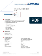 Data Sheet: Hseku424P1 / Hseku424P0 U/Utp Cable Cat.5E: Application