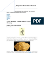 Egypt: Rulers, Kings and Pharaohs of Ancient: 1st Dynasty