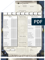 Rogue Trader Character Sheet