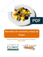 Recetario A Base de Frutas PDF