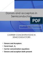 Donors and Acceptors in Semiconductors