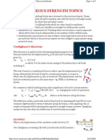 Miscellaneous Strength Topics: Castigliano's Theorem