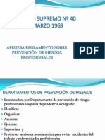 Departamento de Prevención de Riesgos (DS 40)