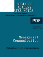 Mehrabian Model of Communication