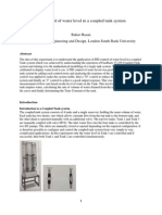 PID Control of Water Level in A Coupled Tank System