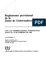 Reglamento Provisional de La Junta de Gobernadores de La Organizacion Internacional para La Energía Atómica (OIEA)