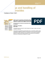 The Storage and Handling of Organic Peroxides Guidance Note CS21