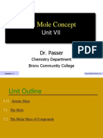 The Mole Concept: Unit VII