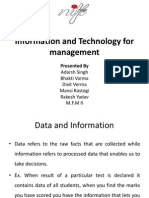 Information and Technology For Management: Presented by