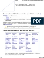 Index of Effects, Generators and Analyzers - Audacity Manual