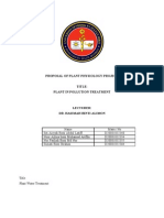 Proposal of Plant Physiology Project Title: Plant in Pollution Treatment