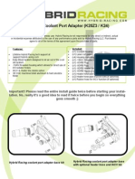 Hybrid Racing K20Z3 / K24 Coolant Port Adapter Install Guide