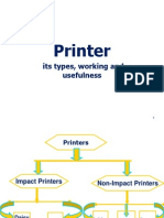 Printers, Types, Working and Use.