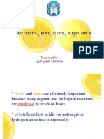 Acidity, Basicity and Pka