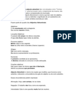 Adjunto Adnominal e Adjunto Adverbial São Conceituados Como